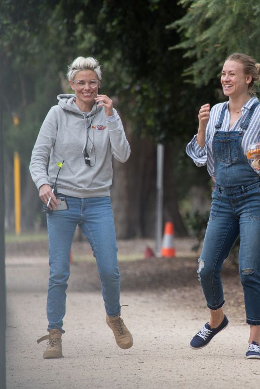 YVONNE STRAHOVSKI and NOOMI RAPACE on the Set of Angel of Mine in Melbourne 05/02/2018