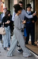 ZAZIE BEETZ Arrives at Claridges Hotel in London 05/10/2018