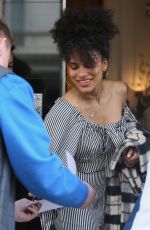 ZAZIE BEETZ Arrives at Claridges Hotel in London 05/10/2018