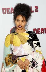 ZAZIE BEETZ at Deadpool 2 Special Screening in New York 05/14/2018