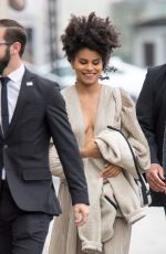 ZAZIE BEETZ at Jimmy Kimmel Live in Los Angeles 05/02/2018