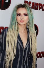 ZHAVIA at Deadpool 2 Special Screening in New York 05/14/2018