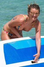 ZOE SALMON in Bikini Paddle Boarding in Barbados 04/30/2018