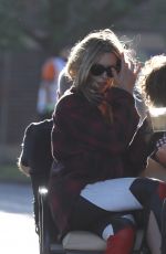 ABIGAIL ABBEY CLANCY and Peter Crouch at Golf Cart at Isle of Wight Festival 06/22/2018