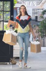 ALESSANDRA AMBROSIO at Sugar Paper Store in Brentwood 06/12/2018