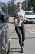 ALESSANDRA AMBROSIO Leaves Kreation Organic Juicery in Brentwood 06/13/2018