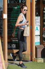 ALESSANDRA AMBROSIO Leaves Kreation Organic Juicery in Brentwood 06/13/2018