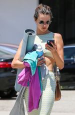 ALESSANDRA AMBROSIO Leaves Yoga Class in Los Angeles 06/11/2018