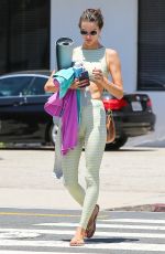 ALESSANDRA AMBROSIO Leaves Yoga Class in Los Angeles 06/11/2018