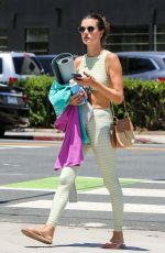 ALESSANDRA AMBROSIO Leaves Yoga Class in Los Angeles 06/11/2018