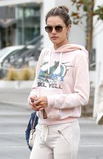 ALESSANDRA AMBROSIO Out for Breakfast in Brentwood 06/19/2018