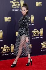 ALISON BRIE at 2018 MTV Movie and TV Awards in Santa Monica 06/16/2018