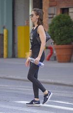 ALISON BRIE Heading to a Gym in New York 06/19/2018