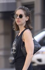 ALISON BRIE Heading to a Gym in New York 06/19/2018