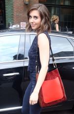 ALISON BRIE Leaves Bowery Hotel in New York 06/18/2018