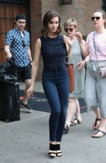 ALISON BRIE Leaves Bowery Hotel in New York 06/18/2018