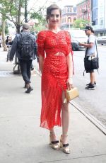 ALISON BRIE Leaves Bowery Hotel in New York 06/20/2018