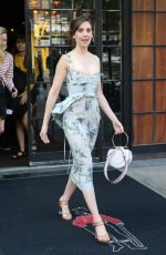ALISON BRIE Leaves Her Hotel in New York 06/20/2018