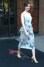 ALISON BRIE Leaves Her Hotel in New York 06/20/2018