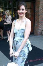ALISON BRIE Leaves Her Hotel in New York 06/20/2018
