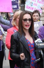 ALYSSA MILANO at Era Coalition Call for Ratification of the Equal Rights Amendment in New York 06/04/2018