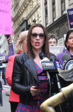 ALYSSA MILANO at Era Coalition Call for Ratification of the Equal Rights Amendment in New York 06/04/2018