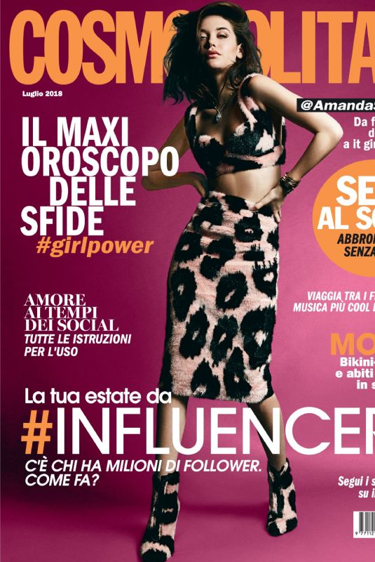 AMANDA STEELE in Cosmopolitan Magazine, Italy July 2018 Issue