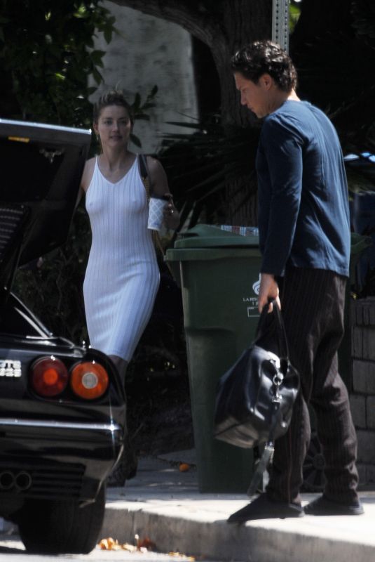 AMBER HEARD and Vito Schnabel at Nobu in  Malibu 06/22/2018