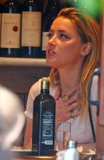 AMBER HEARD and Vito Schnabel Out for Dinner at Bar Pitti in New York 06/05/2018
