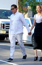 AMBER HEARD and Vito Schnabel Out for Dinner at Bar Pitti in New York 06/05/2018