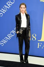 AMBER HEARD at CFDA Fashion Awards in New York 06/05/2018