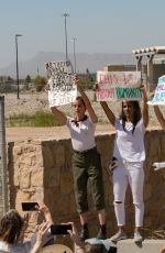 AMBER HEARD at Rally in Support of Refugee Children and Families Seeking Asylum in Tornillo 06/24/2018