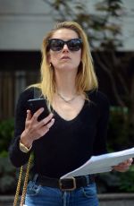 AMBER HEARD Leaves a Clinic in New York 06/06/2018