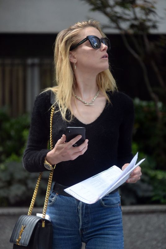 AMBER HEARD Leaves a Clinic in New York 06/06/2018