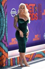 AMBER ROSE at BET Awards in Los Angeles 06/24/2018