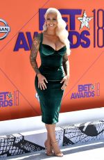 AMBER ROSE at BET Awards in Los Angeles 06/24/2018