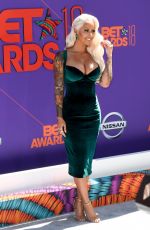 AMBER ROSE at BET Awards in Los Angeles 06/24/2018