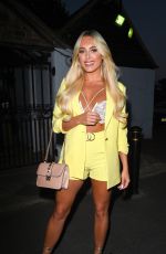 AMBER TURNER, COURTNEY GREEN and CHLOE MEADOWS Out for Dinner in Essex 06/28/2018