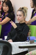 AMELIA and DELILAH HAMLIN  at a Nail Design in Beverly Hills 06/12/2018