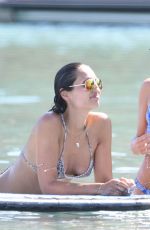 AMY JACKSON and KINBERLEY GARNER in Bikinis at a Beach in Mykonos 06/13/2018