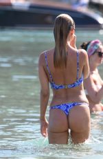 AMY JACKSON and KINBERLEY GARNER in Bikinis at a Beach in Mykonos 06/13/2018