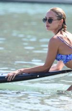 AMY JACKSON and KINBERLEY GARNER in Bikinis at a Beach in Mykonos 06/13/2018