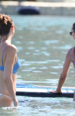 AMY JACKSON and KINBERLEY GARNER in Bikinis at a Beach in Mykonos 06/13/2018