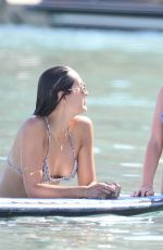 AMY JACKSON and KINBERLEY GARNER in Bikinis at a Beach in Mykonos 06/13/2018