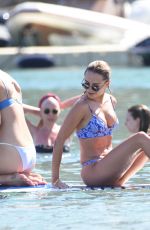 AMY JACKSON and KINBERLEY GARNER in Bikinis at a Beach in Mykonos 06/13/2018