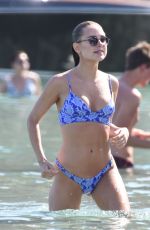 AMY JACKSON and KINBERLEY GARNER in Bikinis at a Beach in Mykonos 06/13/2018