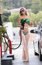 ANA BRAGA in Bikini at a Gas Station in Los Angeles 06/16/2018