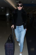 ANA DE ARMAS in Jeans at LAX Airport in Los Angeles 06/13/2018