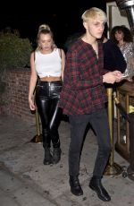 ANASTASIA KARANIKOLAOU and Anwar Hadid at Delilah in West Hollywood 06/08/2018