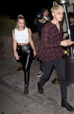 ANASTASIA KARANIKOLAOU and Anwar Hadid at Delilah in West Hollywood 06/08/2018